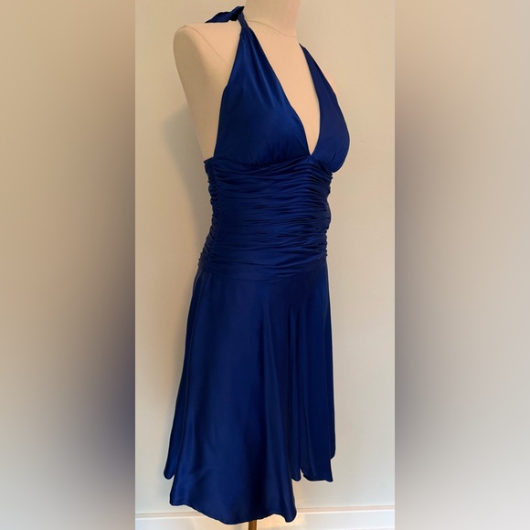Cache Halter Deep Blue Dress - Picture 1 of 6